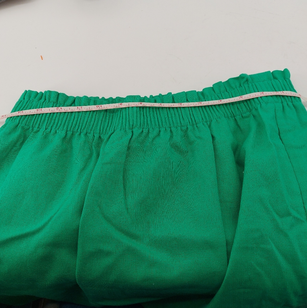 J.Crew Linen-cotton blend city midi skirt Green Size 8 - Picture 9 of 12